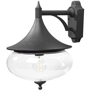 Konstsmide Libra 581-750 Buitenlamp (wand) Spaarlamp, LED E27 100 W Zwart