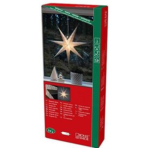 Kerstster - kerstverlichting binnen - 1 lampje - 78 x 78 cm - warm wit