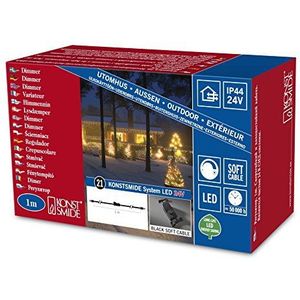Konstsmide 4606-007 LED hightech systeem/dimmer/voor buiten (IP44)/zwarte kabel