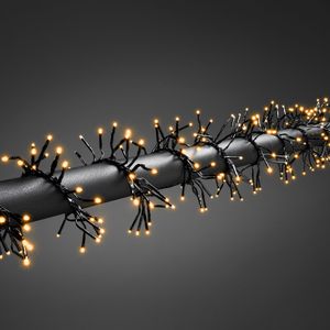 KONSTSMIDE LED-Lichterkette »Weihnachtsdeko aussen«, 960 St.-flammig, Micro LED Büschellichterkette Cluster, 960 bernsteinfarbene Dioden