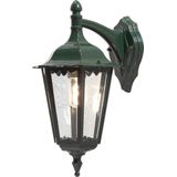 Konstsmide Firenze 7212-600 wandlamp B: 23,5cm D: 30cm H: 48cm / 1x100W / IP43 / gelakt aluminium/groen