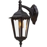 Konstsmide 7212 - Wandlamp - Firenze wandlamp neerwaarts 48cm 230V E27 - matzwart