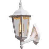 Konstsmide Firenze 7213-250 wandlamp B: 23,5cm D: 30cm H: 48cm / 1x100W / IP43 / gelakt aluminium / mat wit