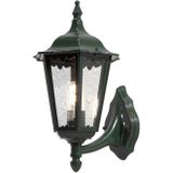 Konstsmide Firenze 7213-600 wandlamp B: 23,5cm D: 30cm H: 48cm / 1x100W / IP43 / gelakt aluminium/groen