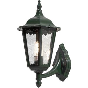 Konstsmide Buitenwandlamp Firenze, staand, 48cm, groen