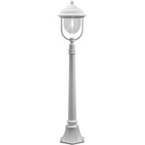 Konstsmide Parma 7225-250 staande lamp, aluminium, IP43, 24 x 24 x 118 cm, 1 x 75 W, mat wit