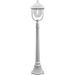 Konstsmide Parma 7225-250 staande lamp, aluminium, IP43, 24 x 24 x 118 cm, 1 x 75 W, mat wit