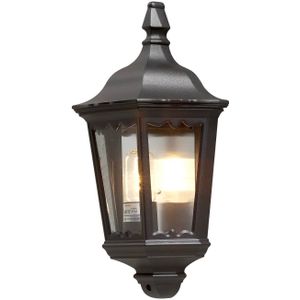 Konstsmide Firenze 7229-750 Wandlamp B: 25cm D: 16cm H: 44,5cm / 1x100W / IP43 / gelakt aluminium / mat zwart