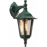 Konstsmide Firenze 7231-600 wandlamp/B: 19cm D: 24cm H: 36cm / 1x60W / IP43 / gelakt aluminium/groen