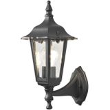 Konstsmide Buitenwandlamp Firenze, staand, 36cm, zwart