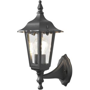 Konstsmide Firenze - Wandlamp opwaarts 36cm - 230V - E27 - matzwart