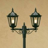 Konstsmide Mastlamp Firenze, 2-lamps, groen