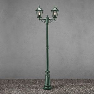 Konstsmide Mastlamp Firenze, 2-lamps, groen