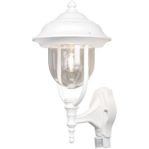 Konstsmide Buitenwandlamp PARMA met bewegingsmelder, wit