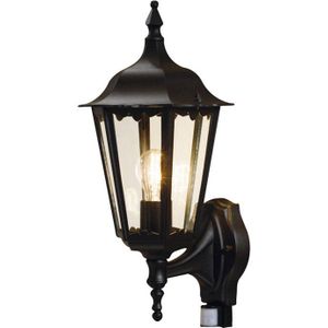 Konstsmide Buitenwandlamp Firenze, sensor, staand, zwart