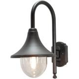 Konstsmide Bari 7237-750 wandlamp/B: 25cm D: 36cm H: 44cm / 1x75W / IP44 / gelakt aluminium/mat zwart