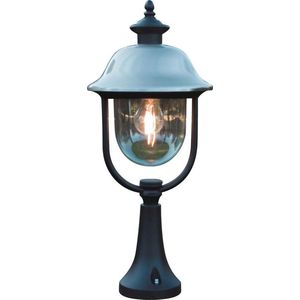 Konstsmide 7241 - Wandlamp - Parma sokkellamp 52cm 230V E27 - matzwart/RVS