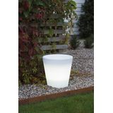 Konstsmide - Led Bloempot - Wit - 28 cm - Geschikt voor Binnen en Buiten