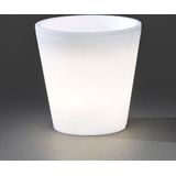 Konstsmide - Led Bloempot - Wit - 28 cm - Geschikt voor Binnen en Buiten