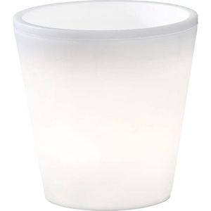 Konstsmide - Led Bloempot - Wit - 28 cm - Geschikt voor Binnen en Buiten