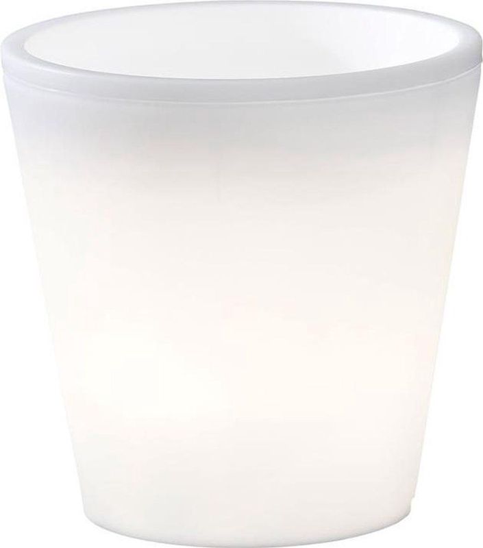 Konstsmide - Led Bloempot - Wit - 28 cm - Geschikt voor Binnen en Buiten