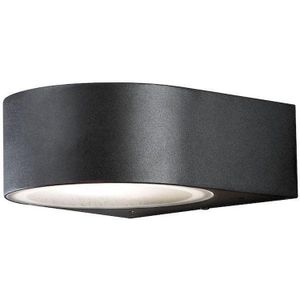 Konstsmide Teramo 7510-750 wandlamp, aluminium, 1 x 40 W, IP44, 17 x 18,5 x 7 cm, zwart mat