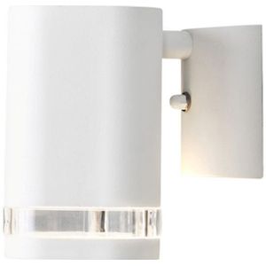 Konstsmide Buitenwandlamp Modena met sleuf, 1-lamp wit