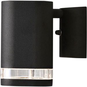 Konstsmide Buitenwandlamp Modena met sleuf, 1-lamps zwart