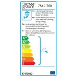 Konstsmide - Modena - Wandlamp - Matzwart - Aluminium - 2x GU-10