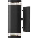 Konstsmide - Modena - Wandlamp - Matzwart - Aluminium - 2x GU-10