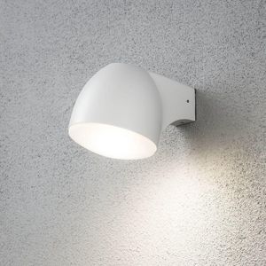 Konstsmide Ferrara Down 7531-250 High Power buitenwandlamp 4W mat opaal glas aluminium IP44 wit