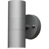 Halogenspot Modena grau, klares Glas