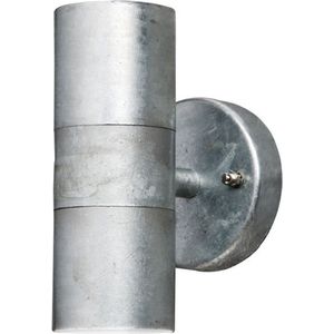 Gnosjö Konstsmide buitenlamp, Modena wandlamp, gegalvaniseerd grijs, 6 x 9 x 17 cm, 3 ml, 7571-320