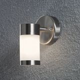 Halogenspot Modena Edelstahl, gefrostetes Glas