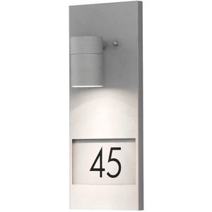 Konstsmide Modena 7655 huisnummer lamp, grijs