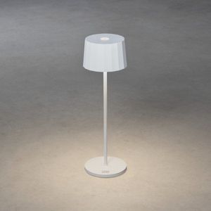 Konstsmide Tafellamp Positano | wit | indoor/outdoor | USB/batterij | 7813-250, 10 x 10 x 36 cm