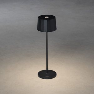 Konstsmide Positano 7813-750 USB-tafellamp zwart | lichtkleur instelbaar | geïntegreerde dimfunctie | 7813-750