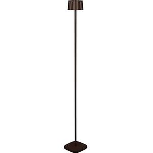 Konstsmide Nice 7831-970 Staande lamp, roestkleurig, voor binnen en buiten, draadloos, 17 x 17 x 120 cm