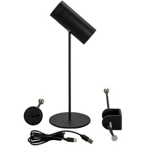 Konstsmide - Multi - Oplaadbare Tafellamp - Zwart - 30 cm - Dimbaar - IP54