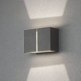 Wandlamp buiten | Up & Down | Pavia | 3000K | IP54 | 12W | Donkergrijs | Konstsmide