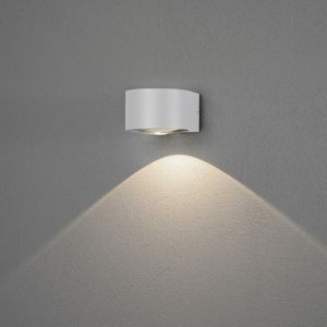 Konstsmide LED buitenwandlamp Gela, onder stralend, wit