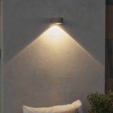 Konstsmide - Gela - LED Wandlamp Buiten - Aluminium - Modern - Grijs