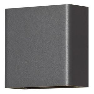 Konstsmide - Chieri - LED Wandlamp Buiten - Grijs - Aluminium - Modern