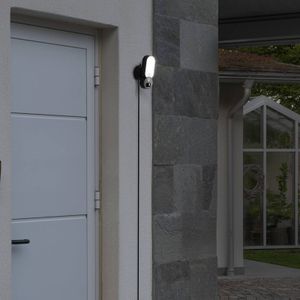 Konstsmide Smartlight Mini 7892-750 cameralamp, 12 V, app-bediening, buitenlamp, intercominstallatie, bewakingscamera, infrarood bewegingsmelder