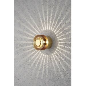 Konstsmide Monza Wandlamp Buiten - LED - 3000K - IP54 - Messing