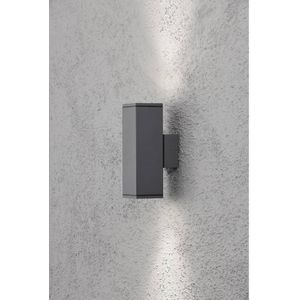 Konstsmide Monza Spotlamp Buiten - 2-lichts GU10 - IP44 - Antraciet