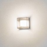 Gnosjö Konstsmide buitenlamp, Sanremo, grijs, 21 x 14 x 21 cm, 3 ml, 7925-310