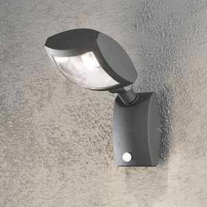 Konstsmide - Latina LED 1x 12W wandrichtspot 32cm 230V 3000K - matzwart