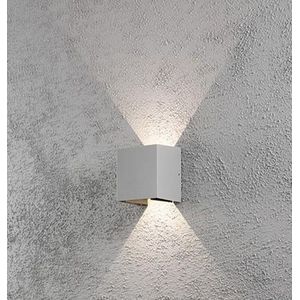 Konstsmide LED buitenwandlamp Cremona 13 cm grijs