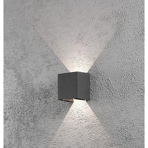 Konstsmide LED buitenwandlamp Cremona 13 cm antraciet